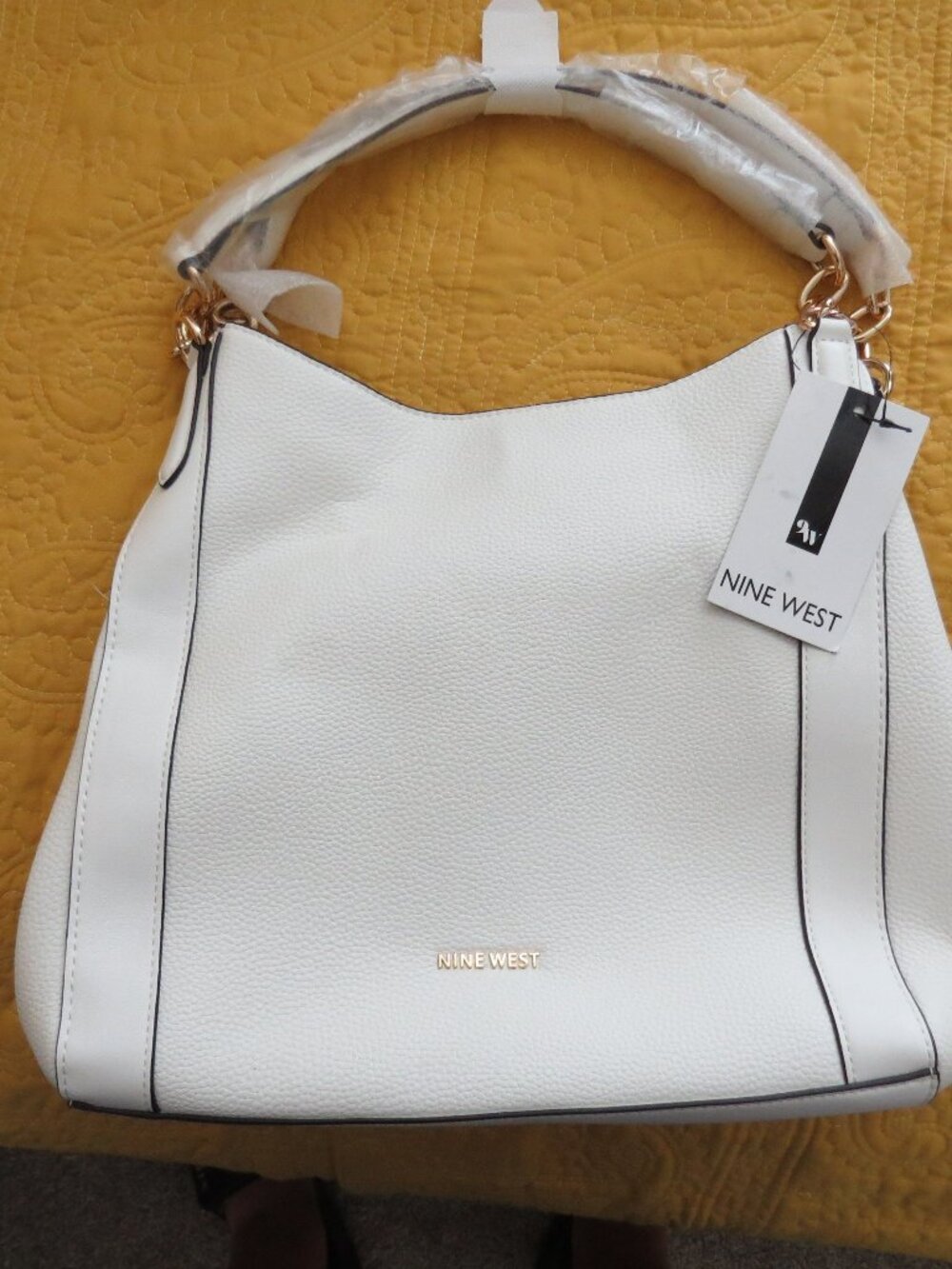 Nine West White Hobo Shoulder Bag (NWT)